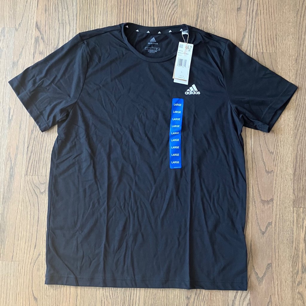 Adidas Aeroready Primegreen Black TShirt L Nwt